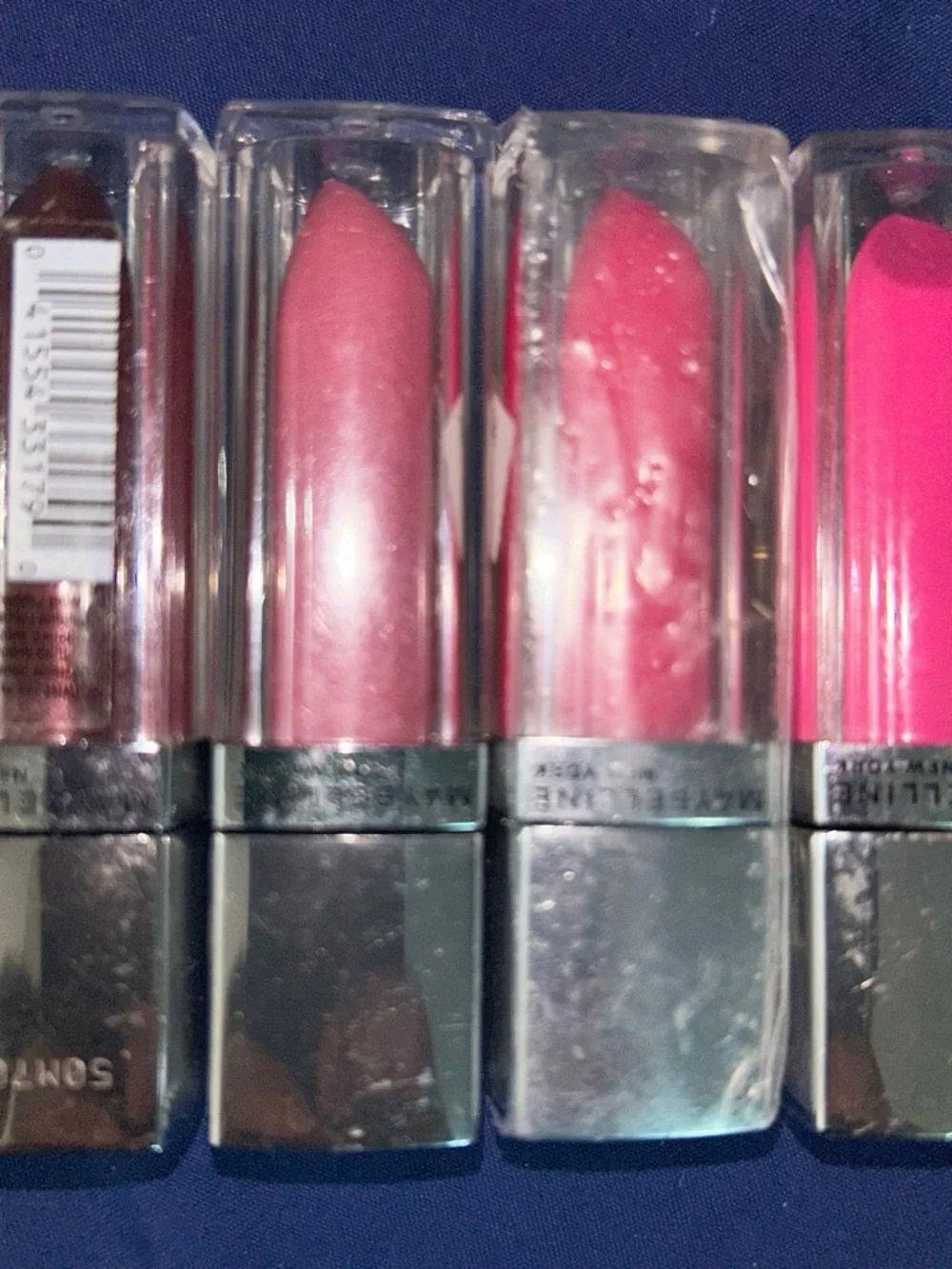 Maybelline Lipstick Set - Light Pink, Rose Pink & Hot Pink